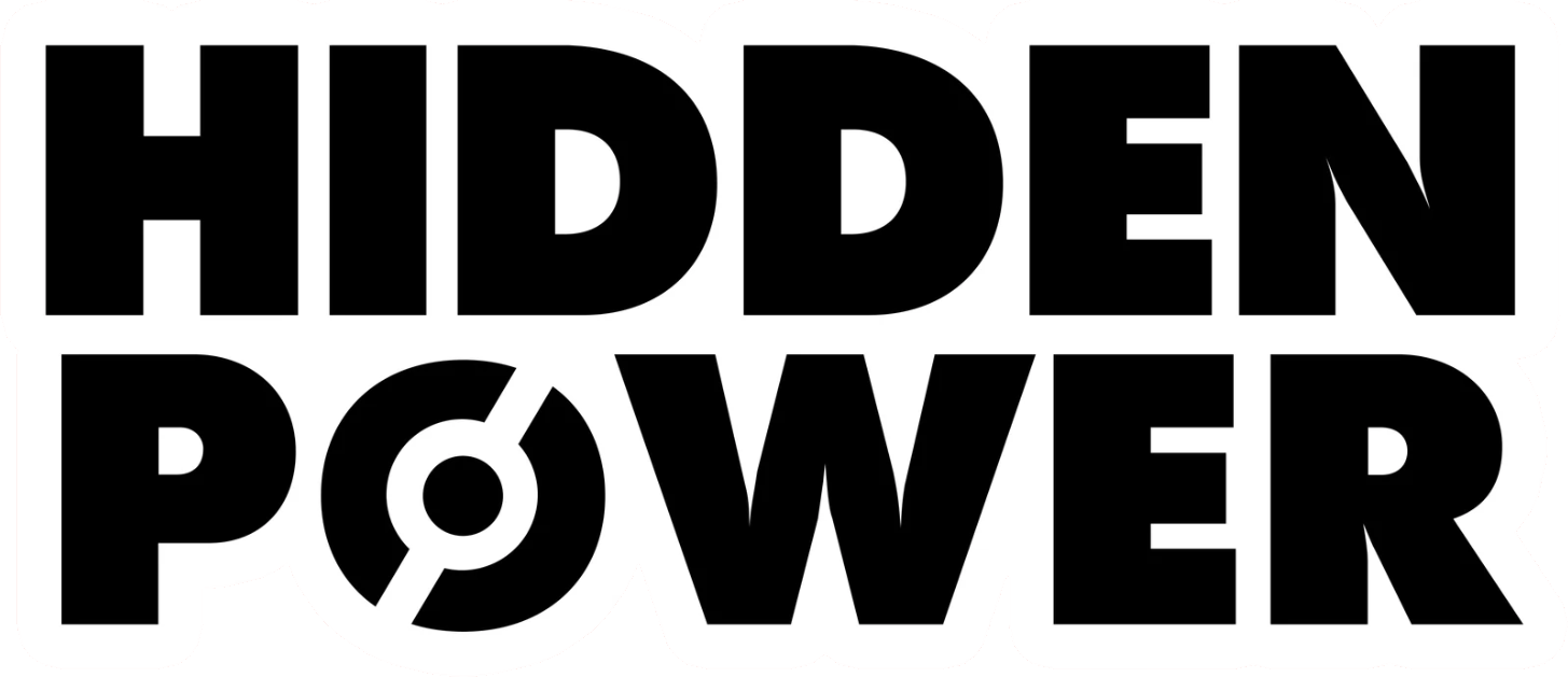 Old wordmark, black with a white sticker outline on red